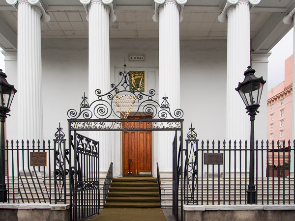 Fun things to do in Charleston : Hiberian Society Hall.