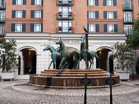 Fun things to do in Charleston : Market Pavilion Hotel.